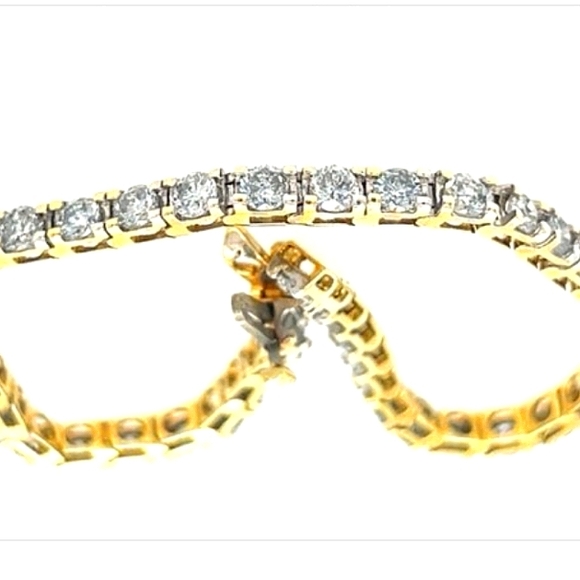 14K 5.50 Carats DIAMONDS 8" Truly Gorgeous Luxury - Picture 3 of 7